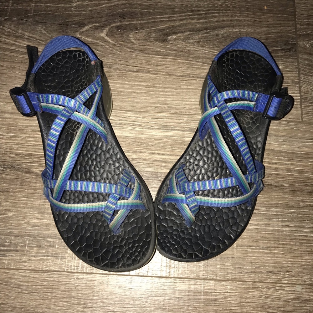 Double Strap Blue Chacos